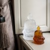 Lalique Amber Small Buddha, Numbered Edition